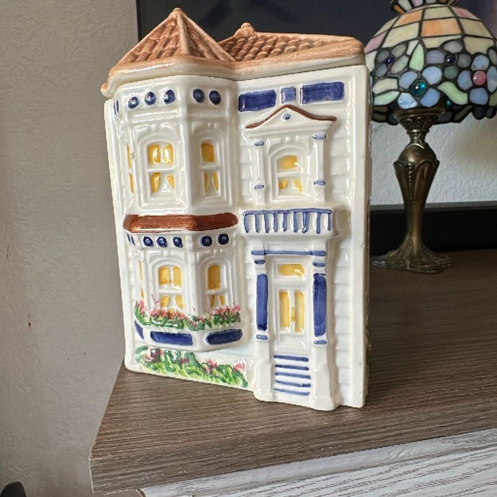 Avon townhouse canister collection jar vintage